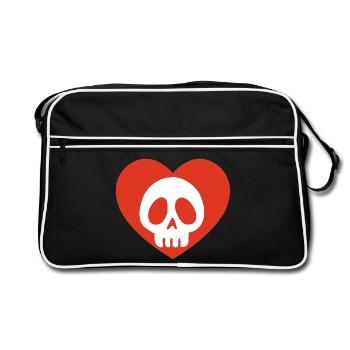 Amour mortel - Sac Retro - noir/blanc - Devant