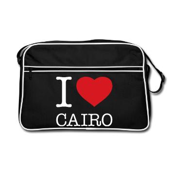 J’ADORE LE CAIRE - Sac Retro - noir/blanc - Devant