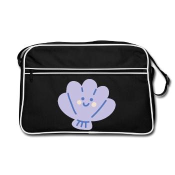 Coquille Océan - Sac Retro - noir/blanc - Devant