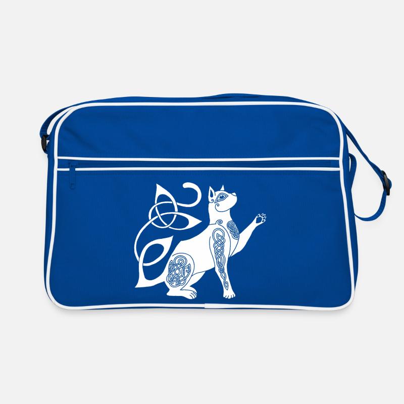 Chat blanc celte Sac Retro