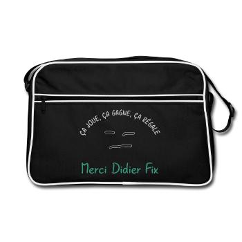 Ca_joue_ca_gagne_ca_regale - Sac Retro - noir/blanc - Devant