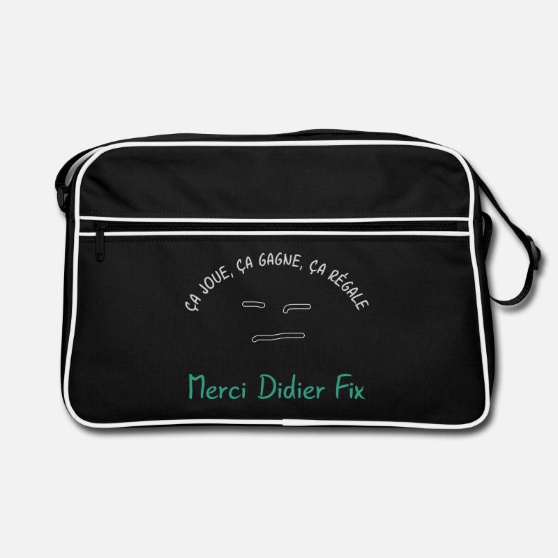 Ca_joue_ca_gagne_ca_regale - Retro Tasche - Schwarz/Weiß