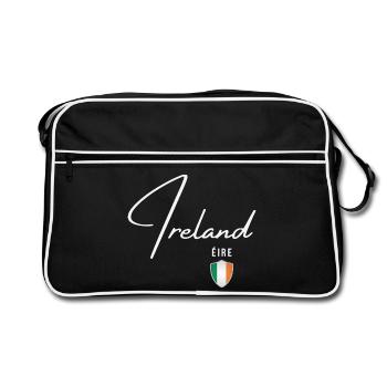 Patriote irlandais, fierté irlandaise - Sac Retro - noir/blanc - Devant