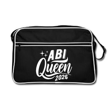 Abi Queen 2026 - Abitur - Spruch - Sac Retro - noir/blanc - Devant