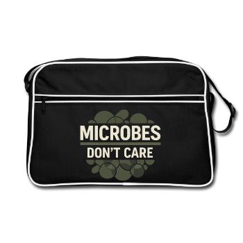microbiology - Retro Bag - black/white - Front