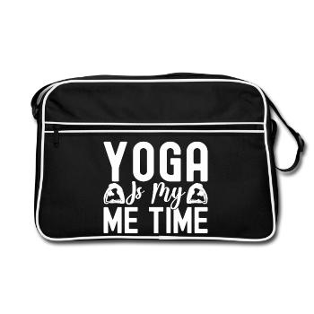 Pilates Enthusiasts Yoga Is My Me Time Pilates - Retro Tasche - Schwarz/Weiß - Vorne