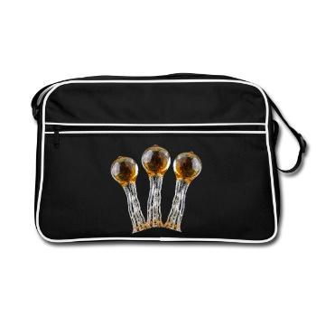 Harz Trichome - Retro Tasche - Schwarz/Weiß - Vorne