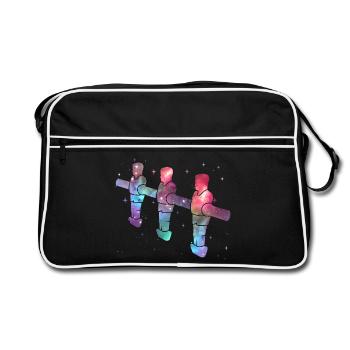 Foosball Table Soccer Space Kids Foosball - Retro Bag - black/white - Front