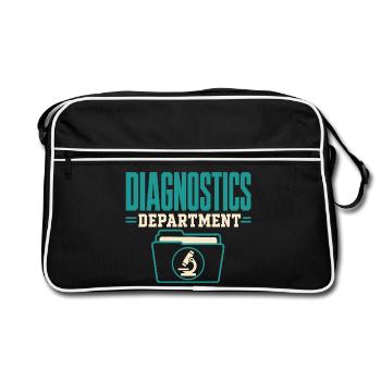 Pathology Laboratory Week, Diagnostics, - Retro Bag - black/white - Front