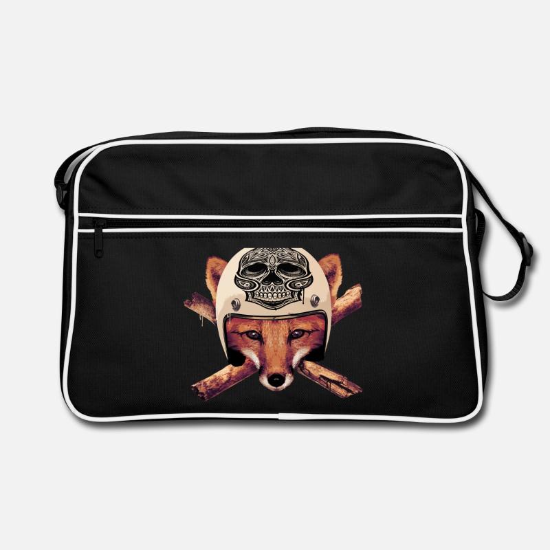 FOX-skull-head Sac Retro
