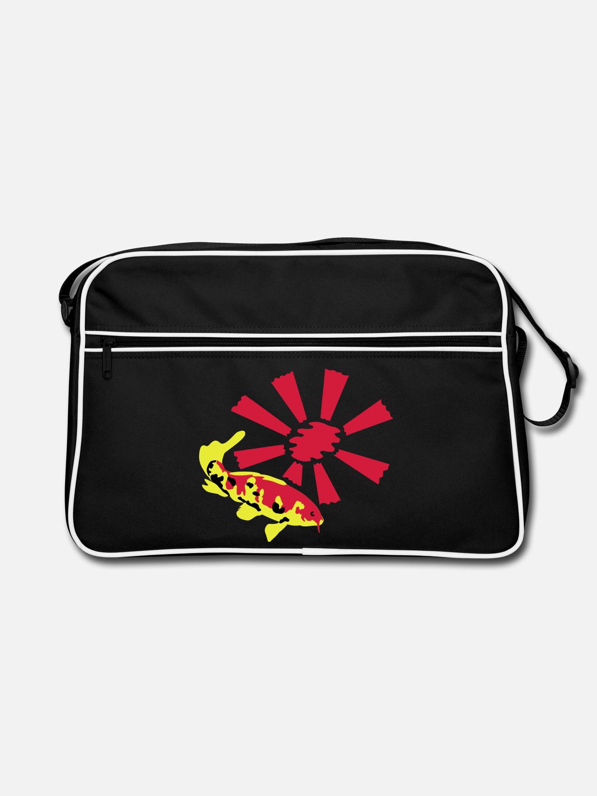 Koi Carp - Retro Bag - black/white - Front
