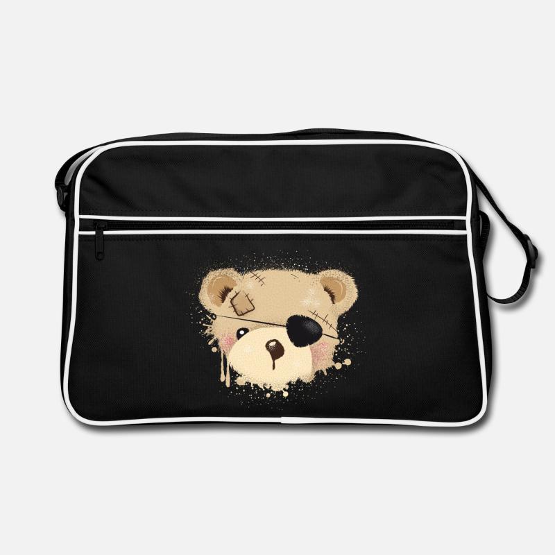 Nounours avec cache-œil Sac Retro
