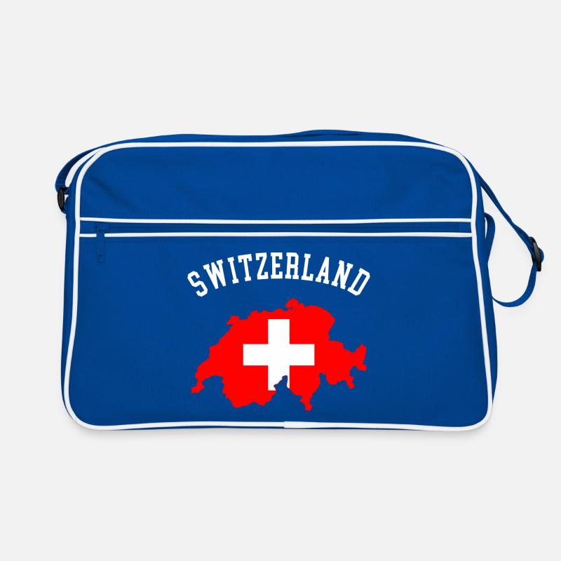 Switzerland Flag Map Retro Bag