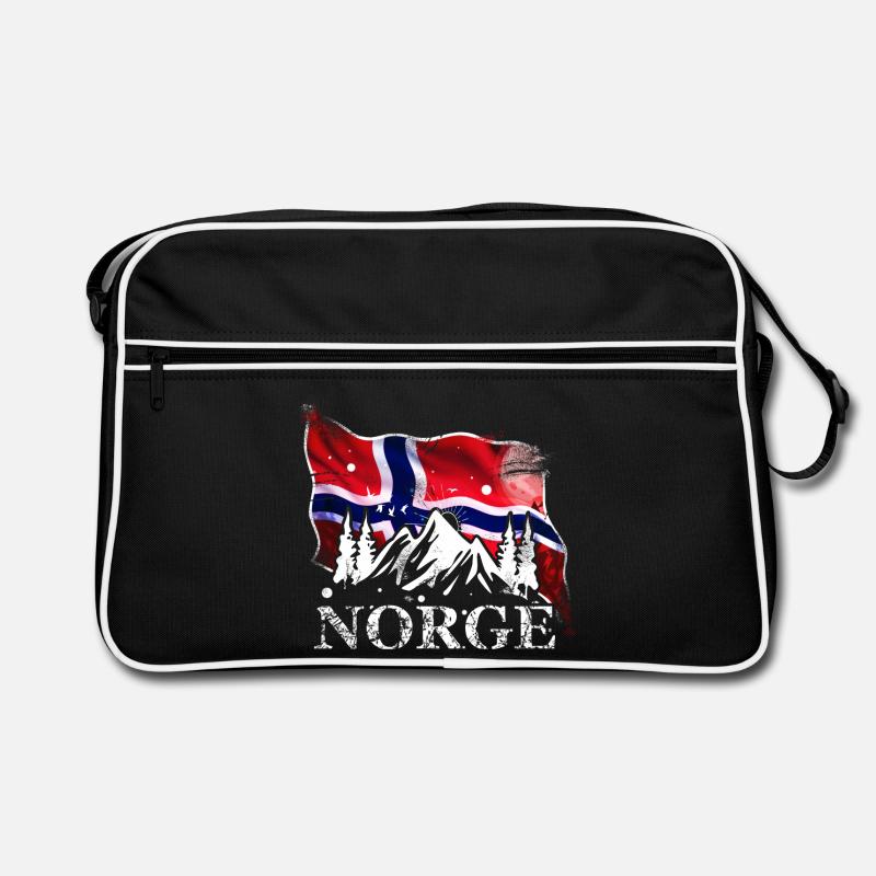 Norvège - Sac Retro - noir/blanc