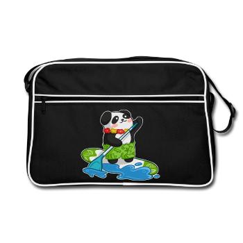 Stand Up Paddling Stand up Paddler Panda - Sac Retro - noir/blanc - Devant