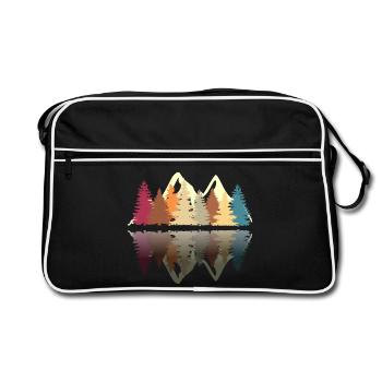 Wald am See T-shirt in retro look - Retro Bag - black/white - Front