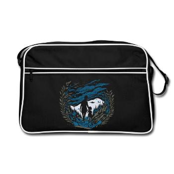 Murmures éthérés - Sac Retro - noir/blanc - Devant
