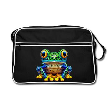 Grenouille - Sac Retro - noir/blanc - Devant