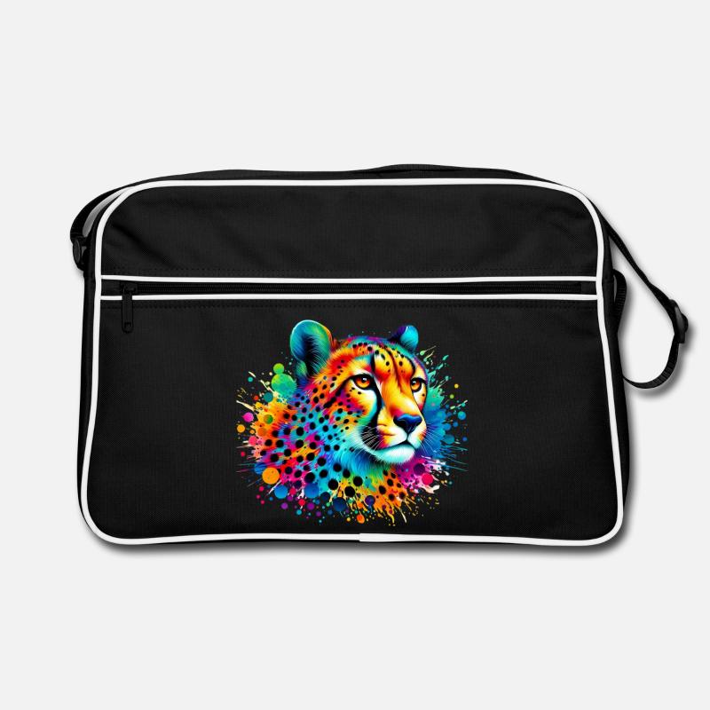 Gepard - Retro Tasche - Schwarz/Weiß