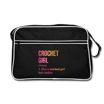 Crochet Crochet Crochet - Sac Retro - noir/blanc - Devant
