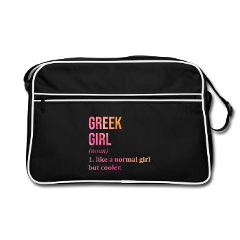 Grèce Grèce Grèce - Sac Retro - noir/blanc - Devant