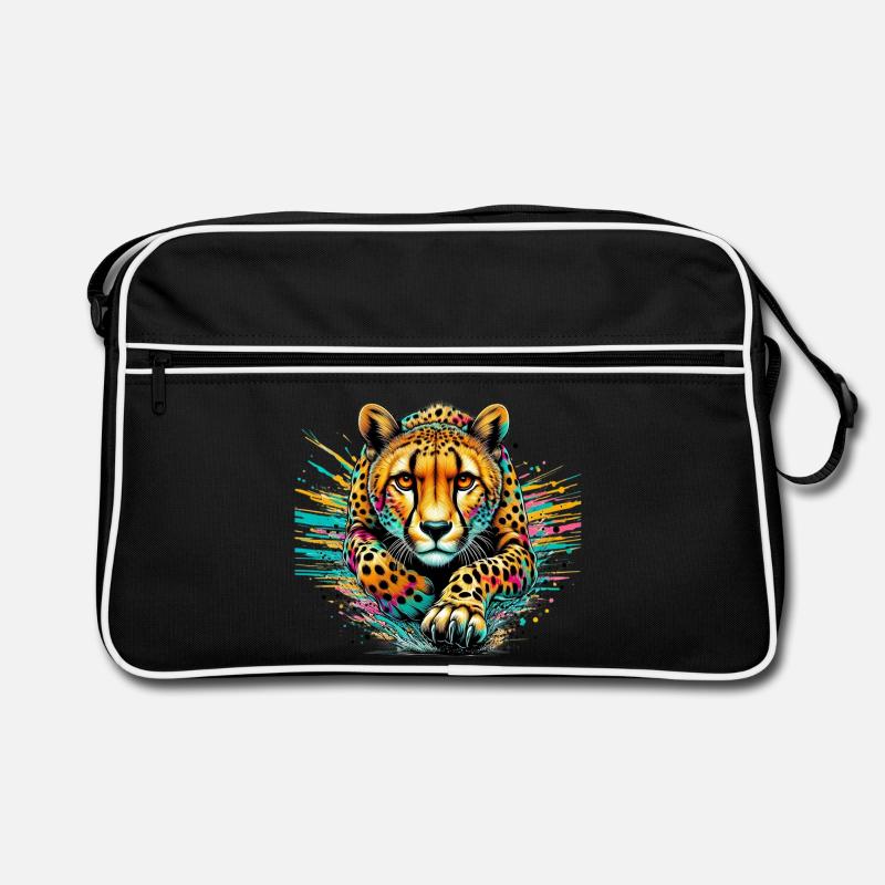 Guépard - Sac Retro - noir/blanc