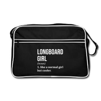 Longboard Longboard Longboard - Retro Bag - black/white - Front