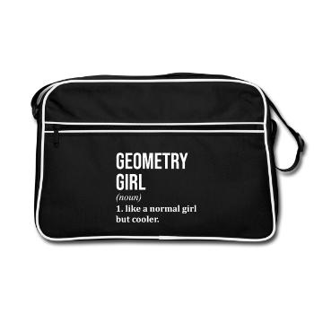 Géométrie Géométrie Géométrie - Sac Retro - noir/blanc - Devant