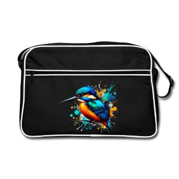 Martin-pêcheur - Sac Retro - noir/blanc - Devant