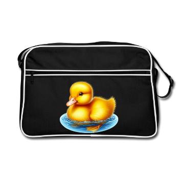 Duckling Duck Duck Duck - Retro Bag - black/white - Front