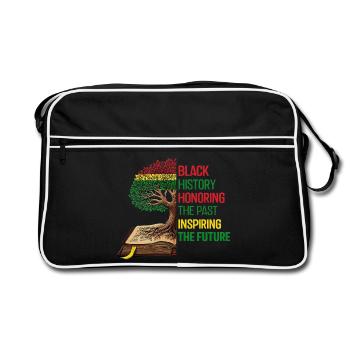 Honorer le passé Inspirer l’avenir tshirt - Sac Retro - noir/blanc - Devant