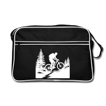 MTB Mountain Bike - Retro Bag - black/white - Front