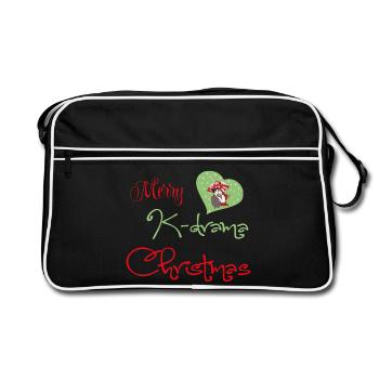 K-Drama Weihnachtsromanz von Noël - Retro Tasche - Schwarz/Weiß - Vorne