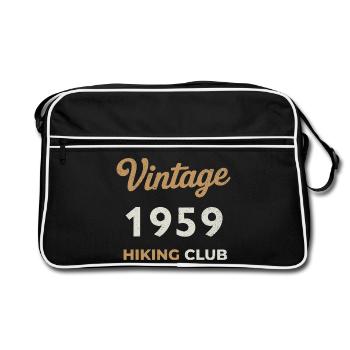 Millésime 1959 – Année de naissance rétro du Yachting Club - Sac Retro - noir/blanc - Devant