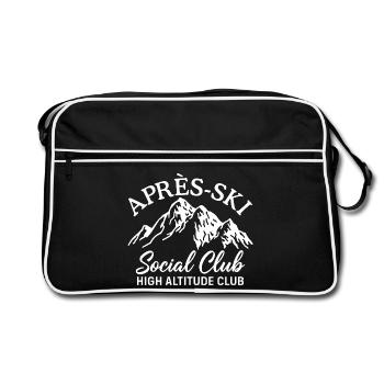 Après Ski Social Club Club d’Altitude Ski - Sac Retro - noir/blanc - Devant