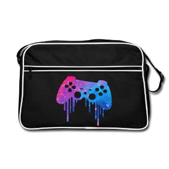 Gaming Splash - Retro Bag - black/white - Front