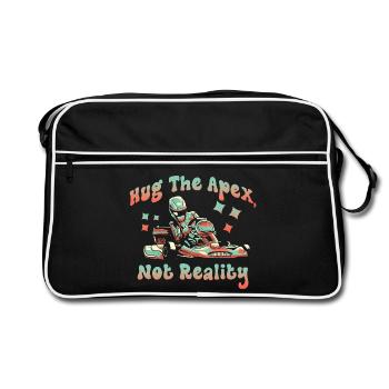 Hug The Apex Not Reality - Retro Bag - black/white - Front