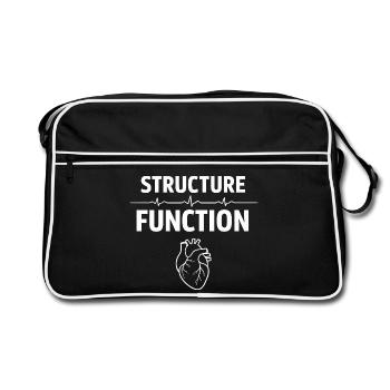 Cardiac Ultrasound Technician Echo Technician - Retro Bag - black/white - Front