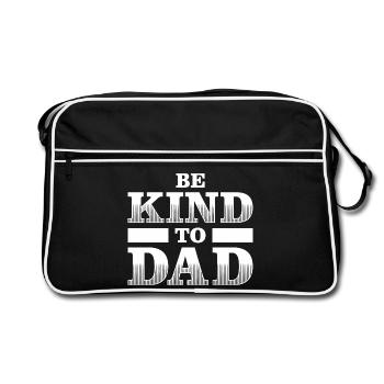 Soyez gentil avec la chemise minimaliste de papa - Sac Retro - noir/blanc - Devant