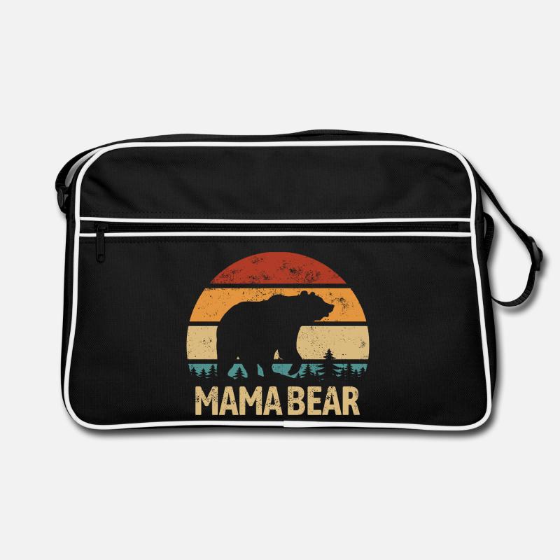 Mama Bear - Muttertag - Vintage Geschenk Retro Tasche