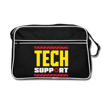 Tech Support Employee Gear Industrial - Retro Bag - black/white - Front