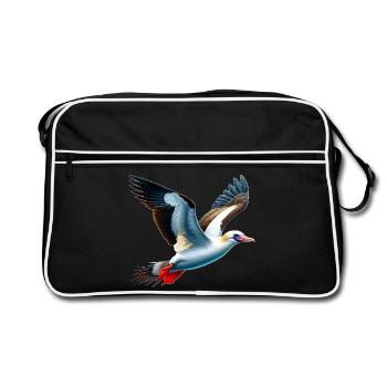 Nazca booby gift - Retro Bag - black/white - Front