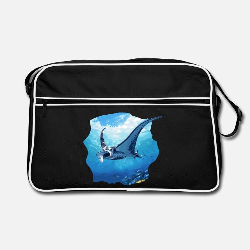 Rochen Mantarochen Retro Tasche