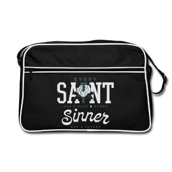 Saints & Sinners: Past Future - Retro Bag - black/white - Front
