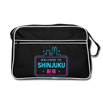 Welcome to Shinjuku - Sac Retro - noir/blanc - Devant