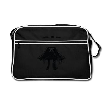 Pi Day Pirate Hat Skull Sailor Math Teacher - Sac Retro - noir/blanc - Devant