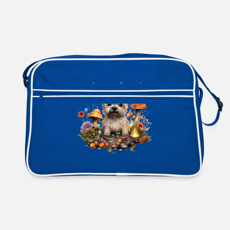 Cairn Terrier Chien Cottagecore Champignon Magic Men Sac Retro