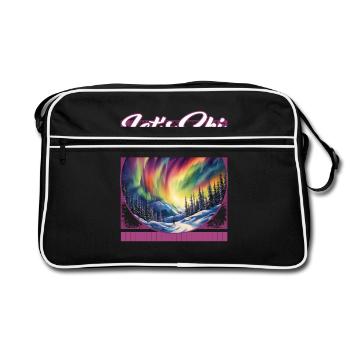 Skions aux aurores boréales Ski Aurora Alpine - Sac Retro - noir/blanc - Devant