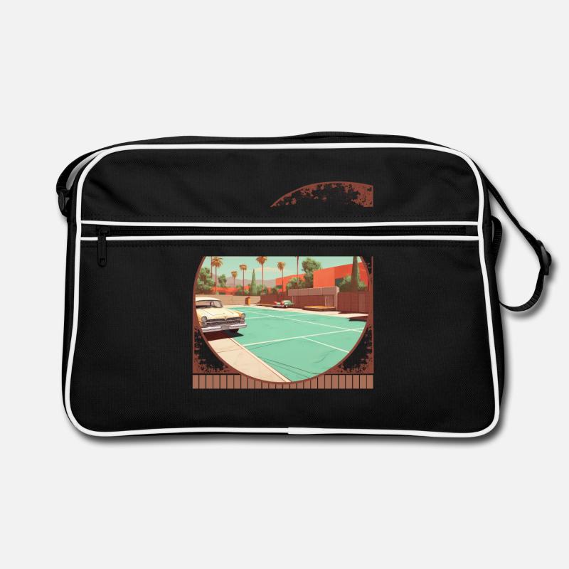 Oldtimer und Pickleball Vintage Lifestyle Retro Tasche