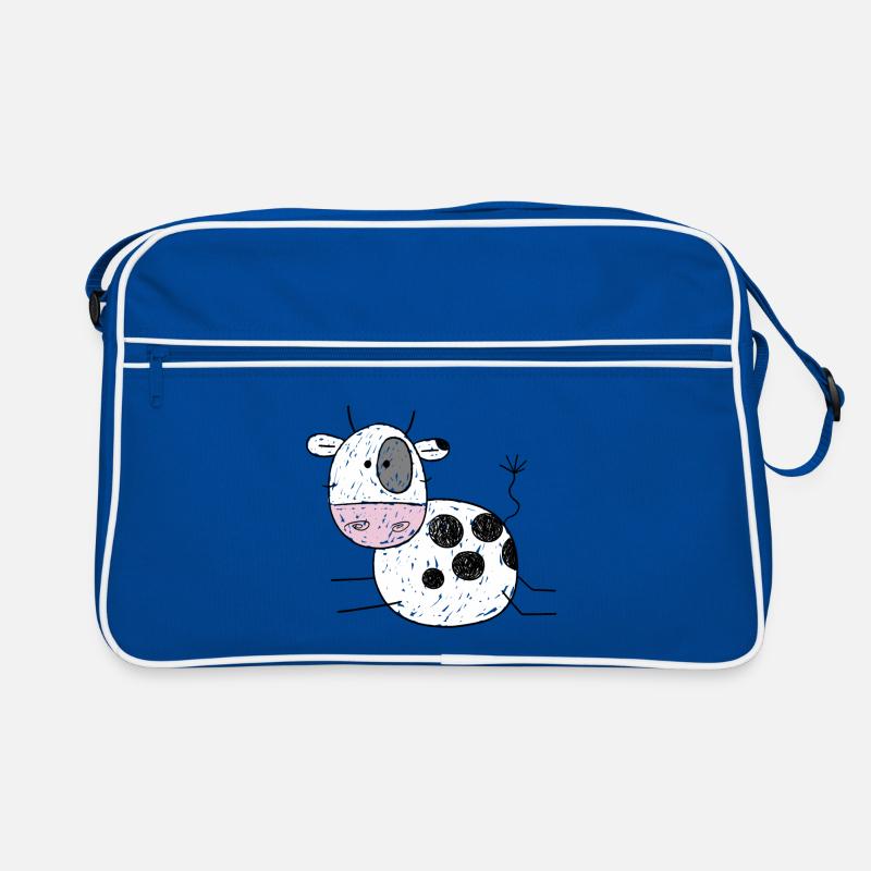 Witzige Kuh Comic I Kinder Geschenk I Kälbchen Retro Tasche